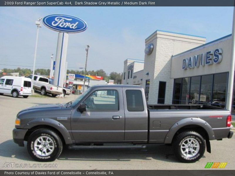 Dark Shadow Grey Metallic / Medium Dark Flint 2009 Ford Ranger Sport SuperCab 4x4