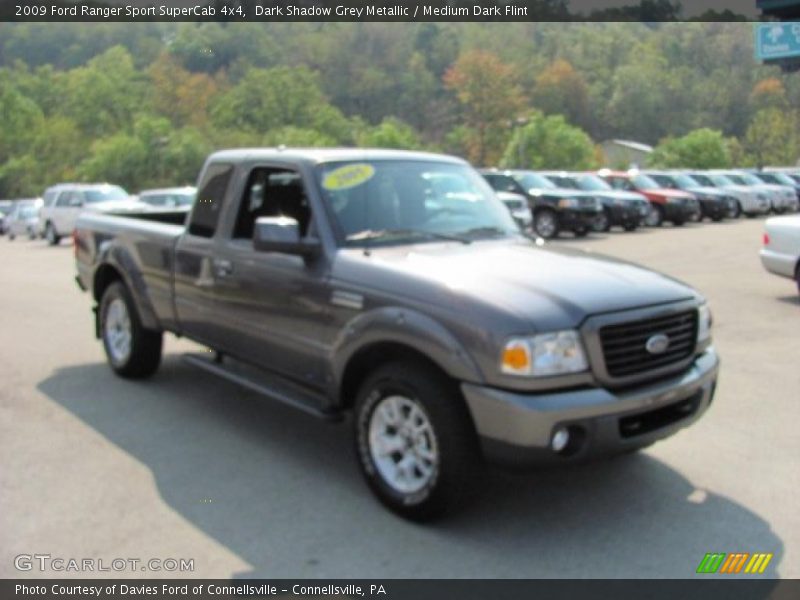 Dark Shadow Grey Metallic / Medium Dark Flint 2009 Ford Ranger Sport SuperCab 4x4
