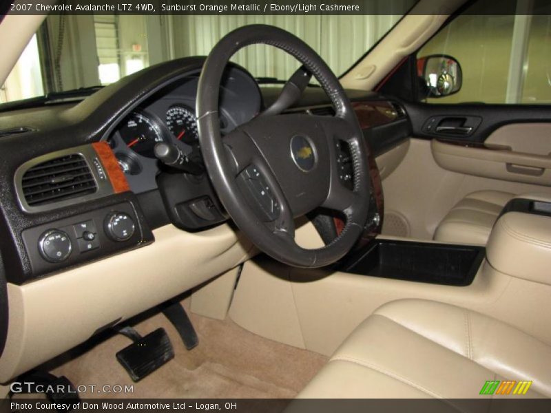Sunburst Orange Metallic / Ebony/Light Cashmere 2007 Chevrolet Avalanche LTZ 4WD