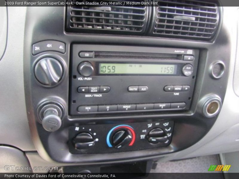 Dark Shadow Grey Metallic / Medium Dark Flint 2009 Ford Ranger Sport SuperCab 4x4