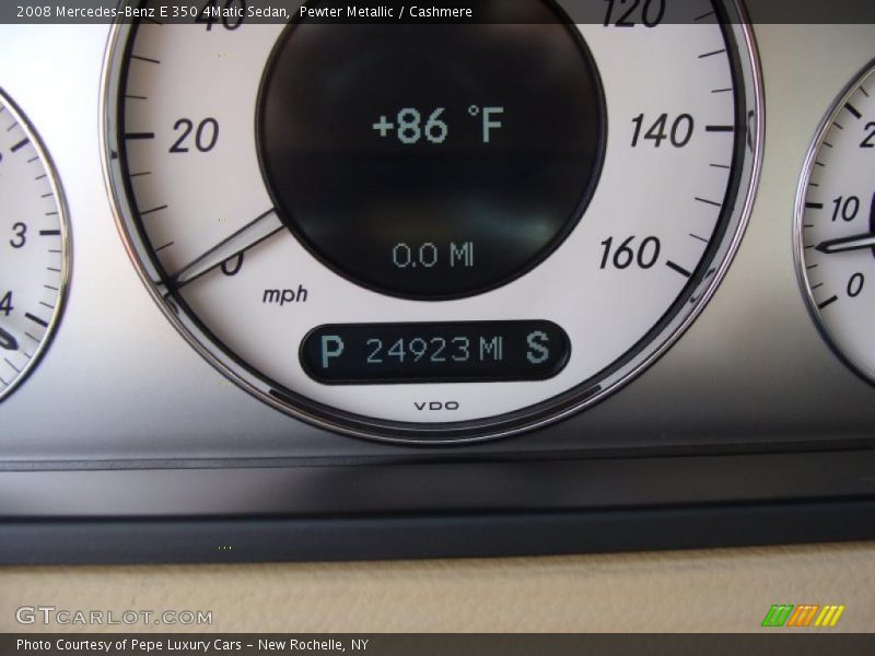 Pewter Metallic / Cashmere 2008 Mercedes-Benz E 350 4Matic Sedan