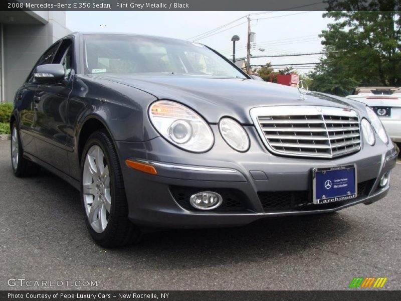 Flint Grey Metallic / Black 2008 Mercedes-Benz E 350 Sedan