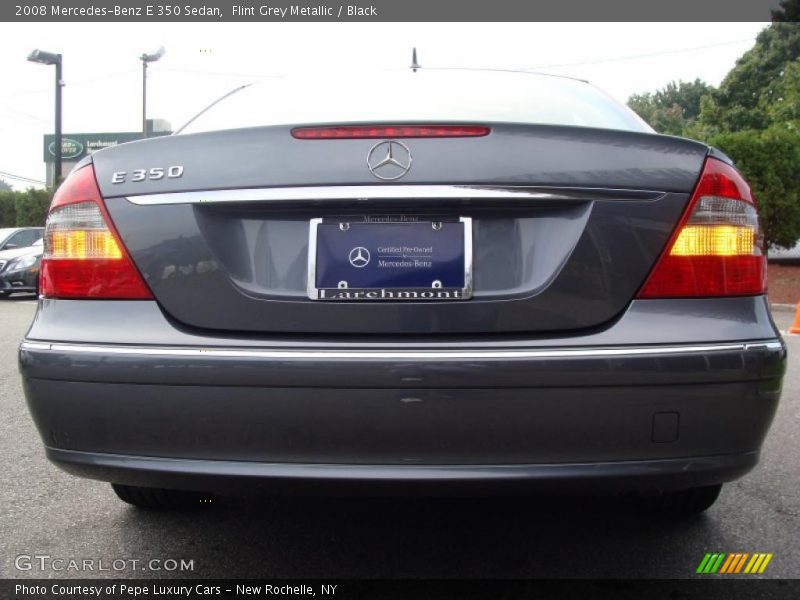 Flint Grey Metallic / Black 2008 Mercedes-Benz E 350 Sedan