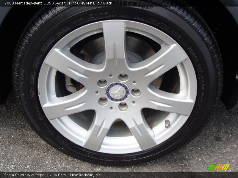 Flint Grey Metallic / Black 2008 Mercedes-Benz E 350 Sedan
