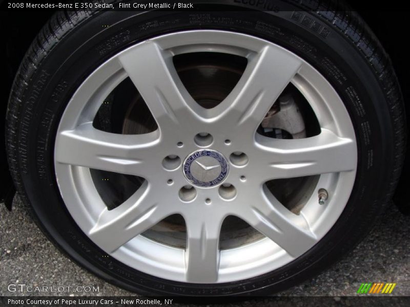 Flint Grey Metallic / Black 2008 Mercedes-Benz E 350 Sedan