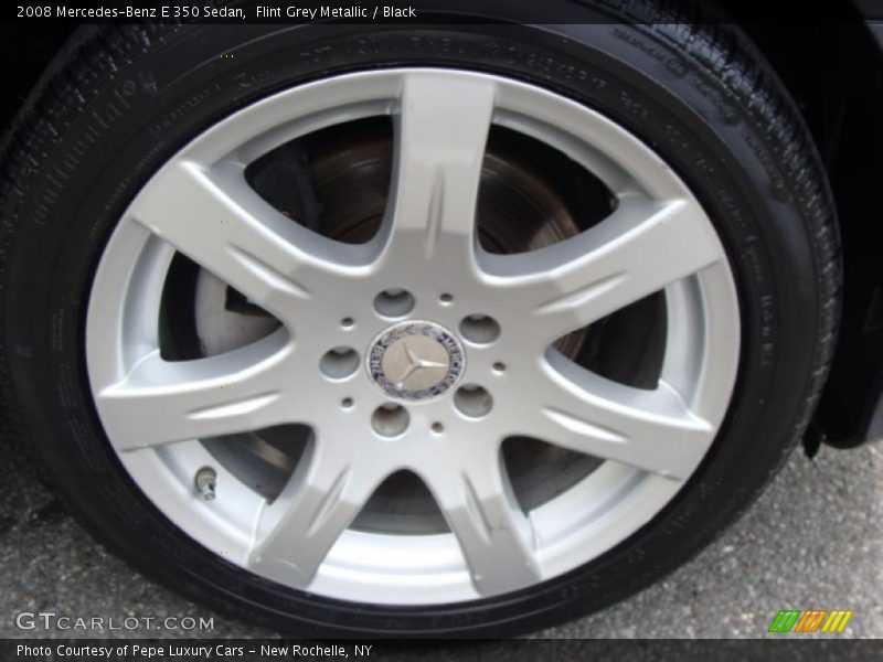 Flint Grey Metallic / Black 2008 Mercedes-Benz E 350 Sedan