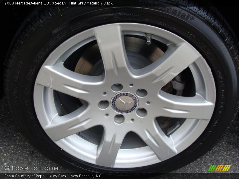 Flint Grey Metallic / Black 2008 Mercedes-Benz E 350 Sedan