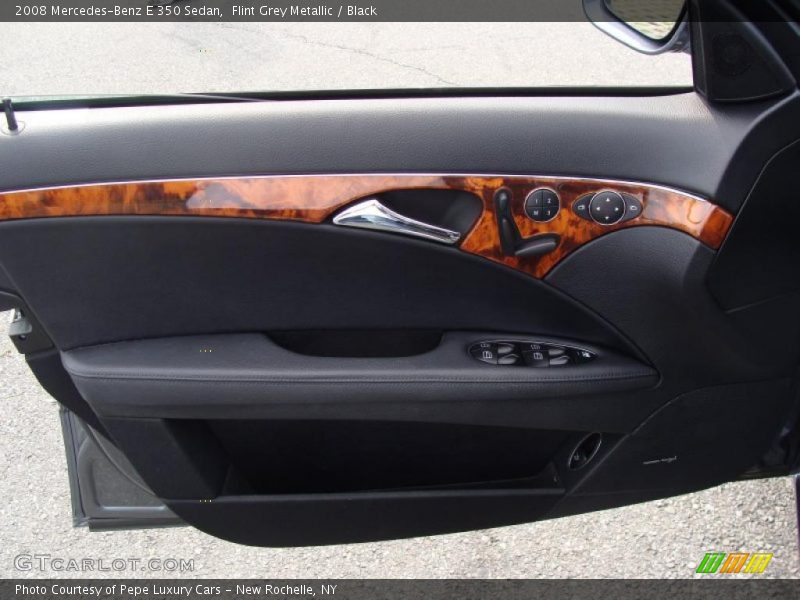 Flint Grey Metallic / Black 2008 Mercedes-Benz E 350 Sedan