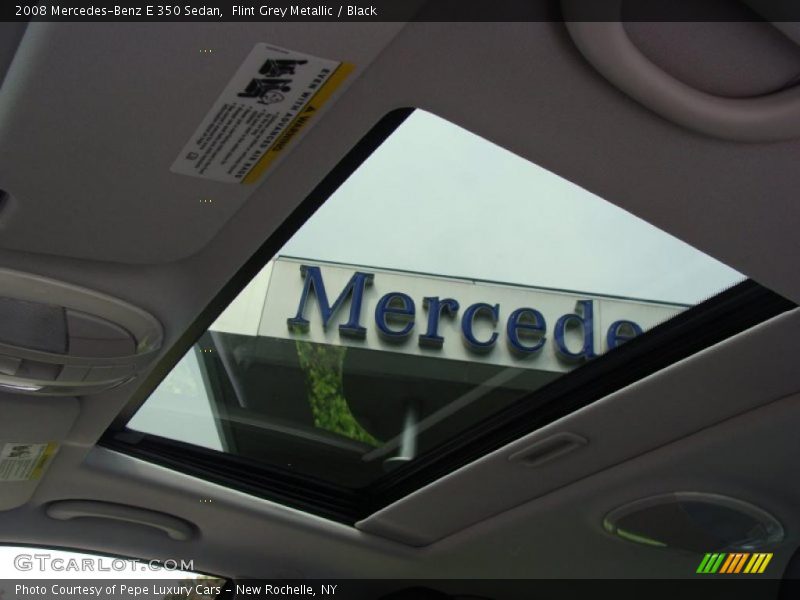 Flint Grey Metallic / Black 2008 Mercedes-Benz E 350 Sedan