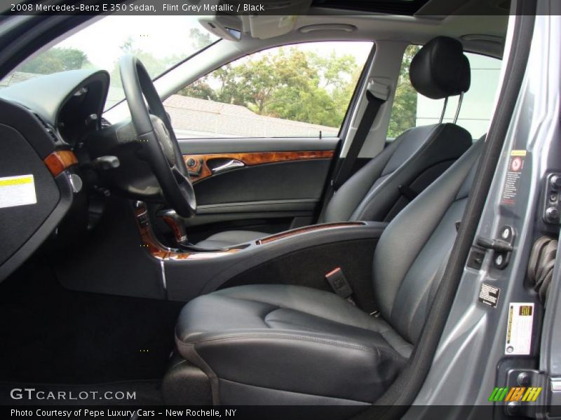 Flint Grey Metallic / Black 2008 Mercedes-Benz E 350 Sedan