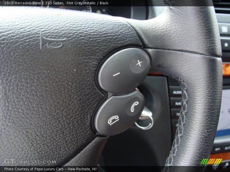 Flint Grey Metallic / Black 2008 Mercedes-Benz E 350 Sedan