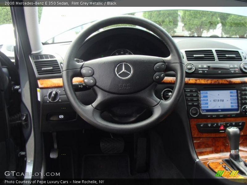 Flint Grey Metallic / Black 2008 Mercedes-Benz E 350 Sedan