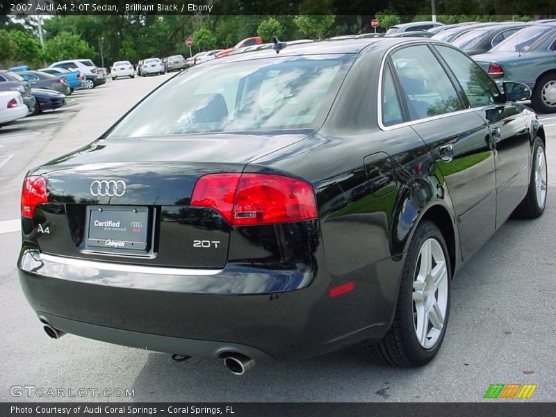 Brilliant Black / Ebony 2007 Audi A4 2.0T Sedan