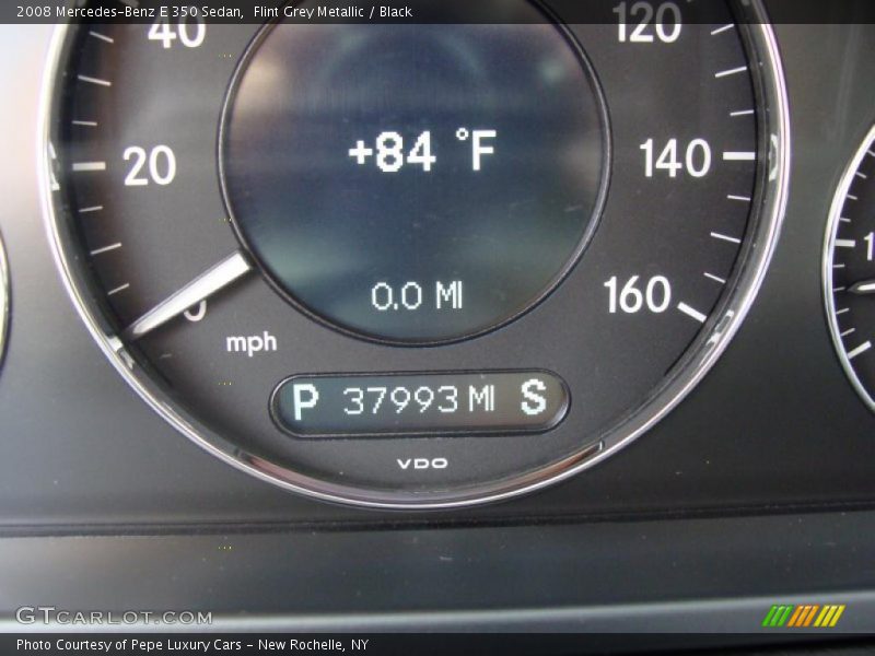 Flint Grey Metallic / Black 2008 Mercedes-Benz E 350 Sedan