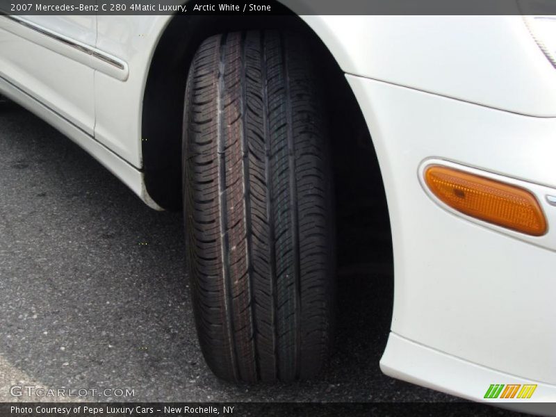Arctic White / Stone 2007 Mercedes-Benz C 280 4Matic Luxury