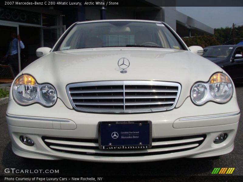 Arctic White / Stone 2007 Mercedes-Benz C 280 4Matic Luxury