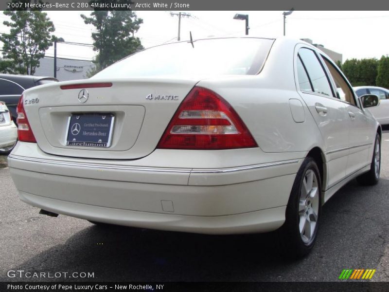 Arctic White / Stone 2007 Mercedes-Benz C 280 4Matic Luxury