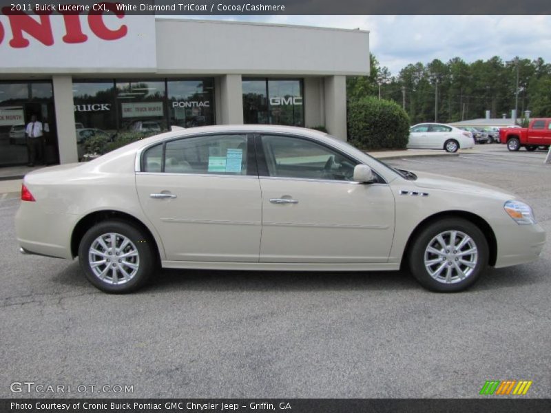 White Diamond TriCoat / Cocoa/Cashmere 2011 Buick Lucerne CXL