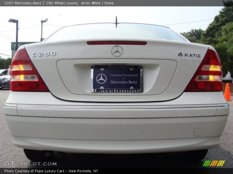 Arctic White / Stone 2007 Mercedes-Benz C 280 4Matic Luxury