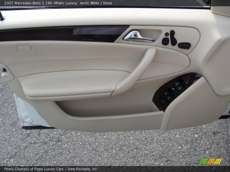 Arctic White / Stone 2007 Mercedes-Benz C 280 4Matic Luxury
