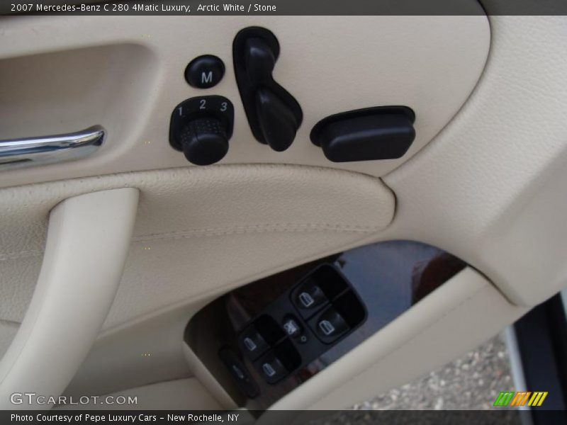 Arctic White / Stone 2007 Mercedes-Benz C 280 4Matic Luxury