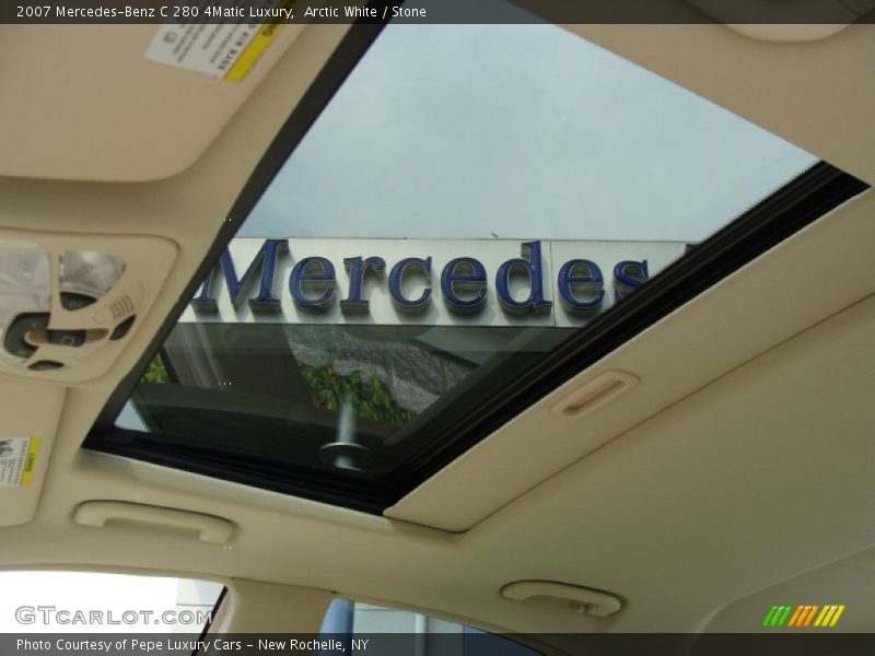 Arctic White / Stone 2007 Mercedes-Benz C 280 4Matic Luxury