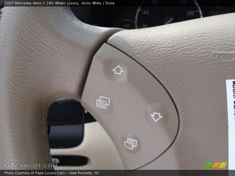 Arctic White / Stone 2007 Mercedes-Benz C 280 4Matic Luxury