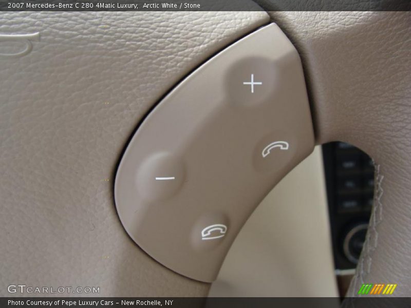 Arctic White / Stone 2007 Mercedes-Benz C 280 4Matic Luxury