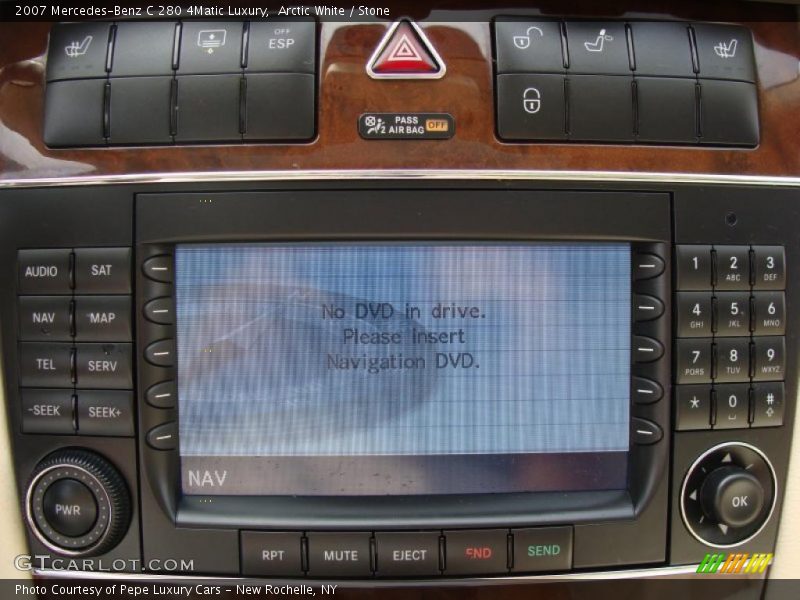 Arctic White / Stone 2007 Mercedes-Benz C 280 4Matic Luxury