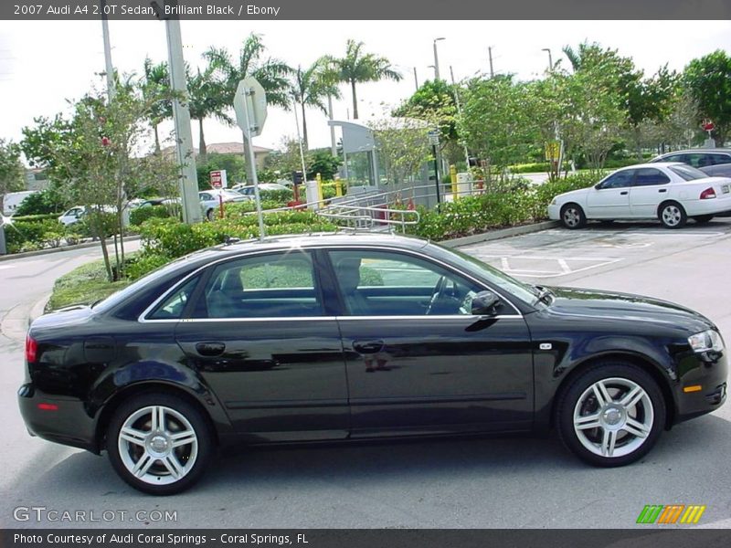 Brilliant Black / Ebony 2007 Audi A4 2.0T Sedan