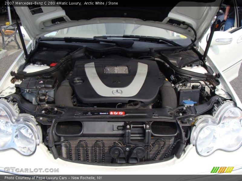 Arctic White / Stone 2007 Mercedes-Benz C 280 4Matic Luxury