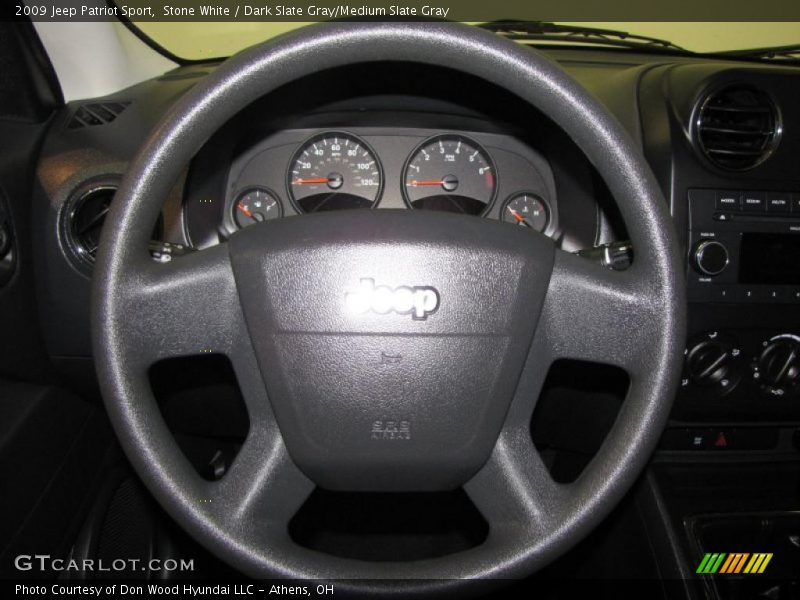 Stone White / Dark Slate Gray/Medium Slate Gray 2009 Jeep Patriot Sport