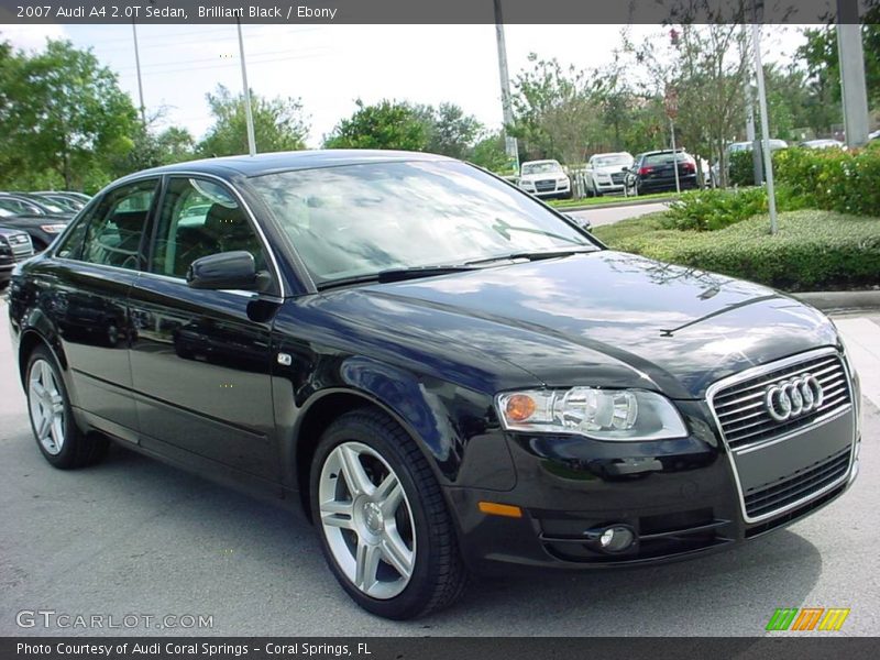 Brilliant Black / Ebony 2007 Audi A4 2.0T Sedan