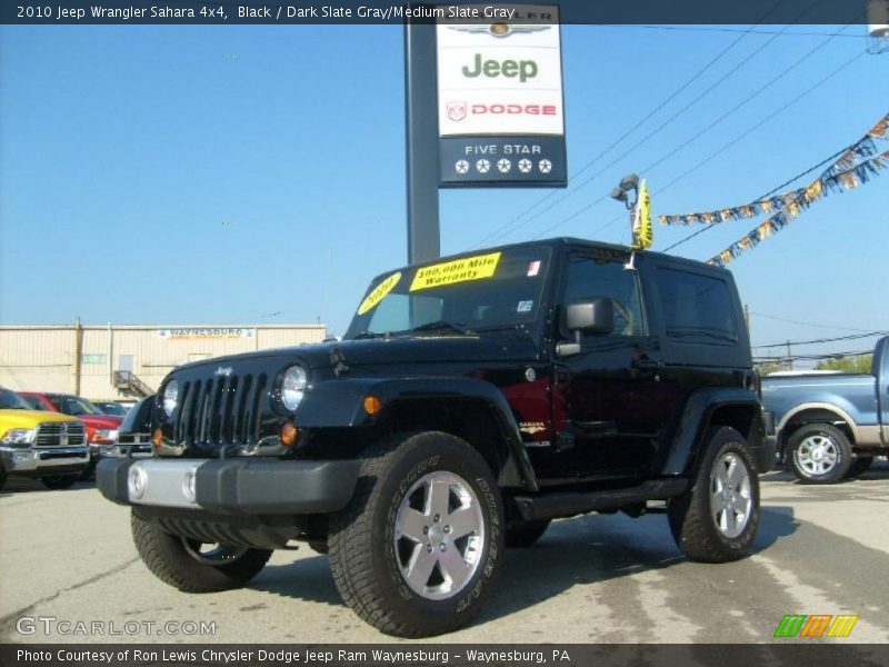 Black / Dark Slate Gray/Medium Slate Gray 2010 Jeep Wrangler Sahara 4x4