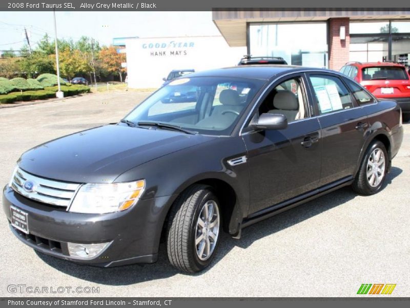 Alloy Grey Metallic / Black 2008 Ford Taurus SEL