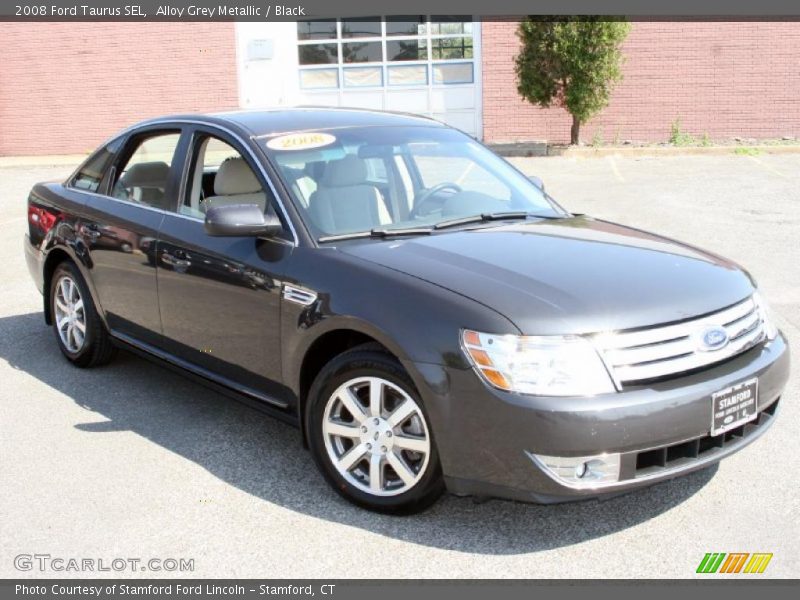 Alloy Grey Metallic / Black 2008 Ford Taurus SEL