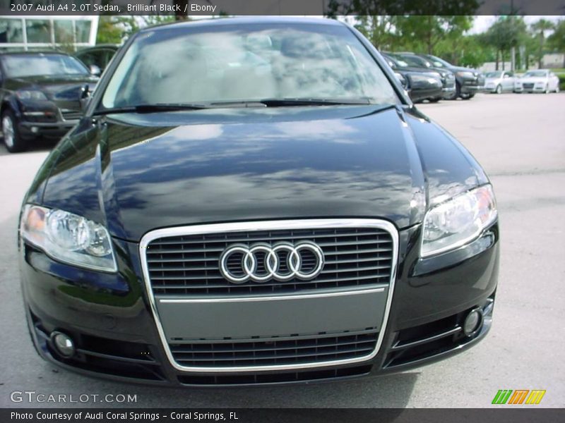Brilliant Black / Ebony 2007 Audi A4 2.0T Sedan