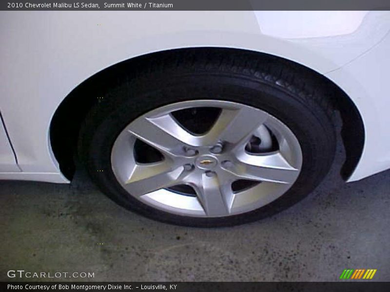 Summit White / Titanium 2010 Chevrolet Malibu LS Sedan