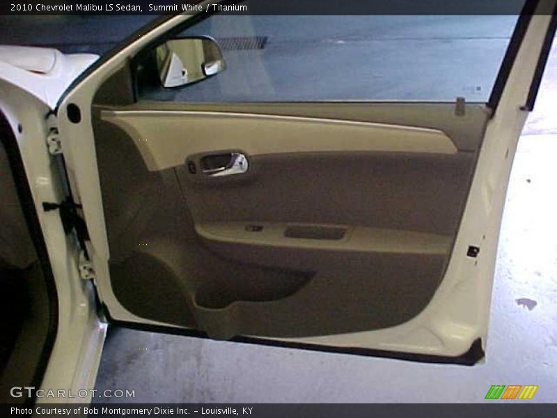 Summit White / Titanium 2010 Chevrolet Malibu LS Sedan