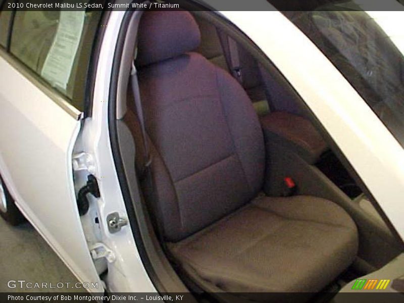 Summit White / Titanium 2010 Chevrolet Malibu LS Sedan