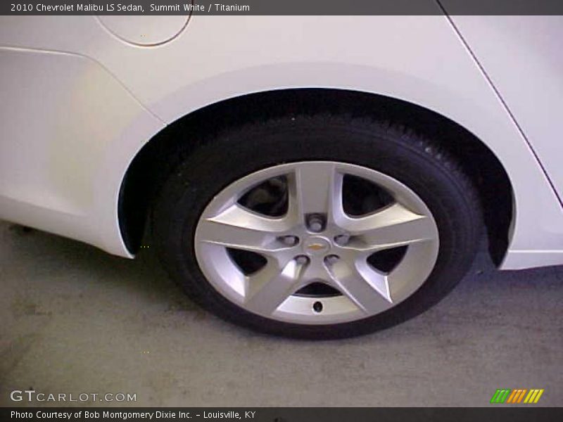 Summit White / Titanium 2010 Chevrolet Malibu LS Sedan