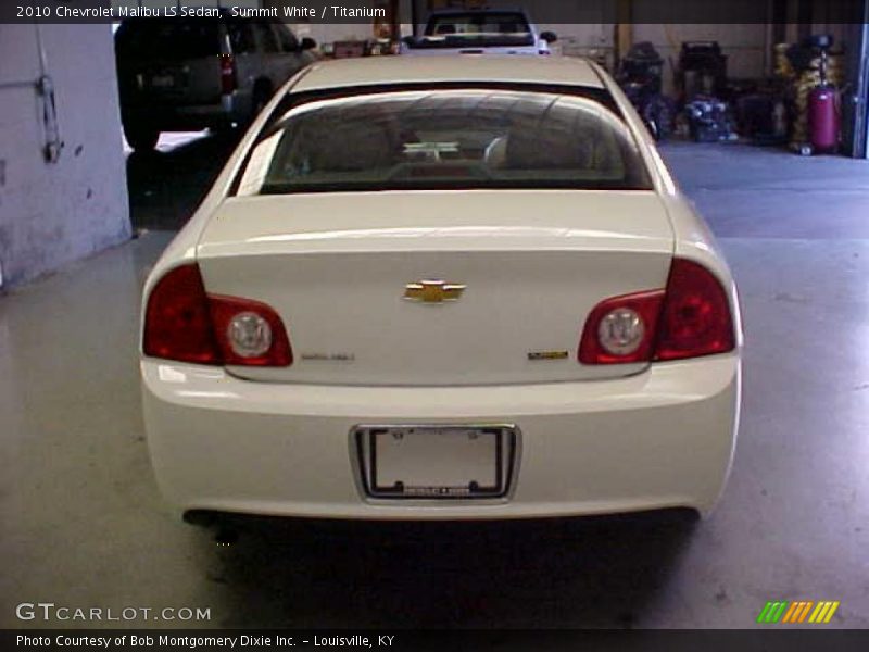 Summit White / Titanium 2010 Chevrolet Malibu LS Sedan