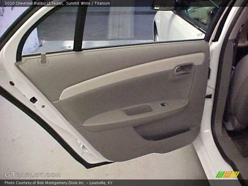 Summit White / Titanium 2010 Chevrolet Malibu LS Sedan