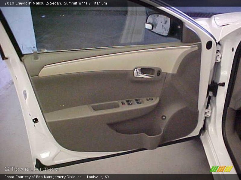 Summit White / Titanium 2010 Chevrolet Malibu LS Sedan
