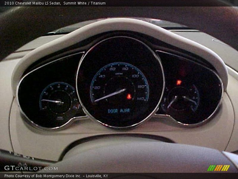Summit White / Titanium 2010 Chevrolet Malibu LS Sedan