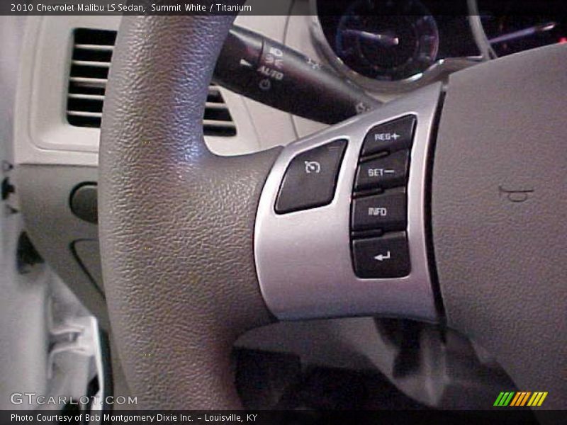 Summit White / Titanium 2010 Chevrolet Malibu LS Sedan