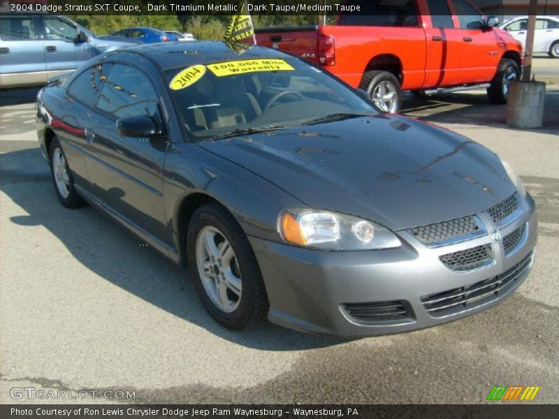 Dark Titanium Metallic / Dark Taupe/Medium Taupe 2004 Dodge Stratus SXT Coupe