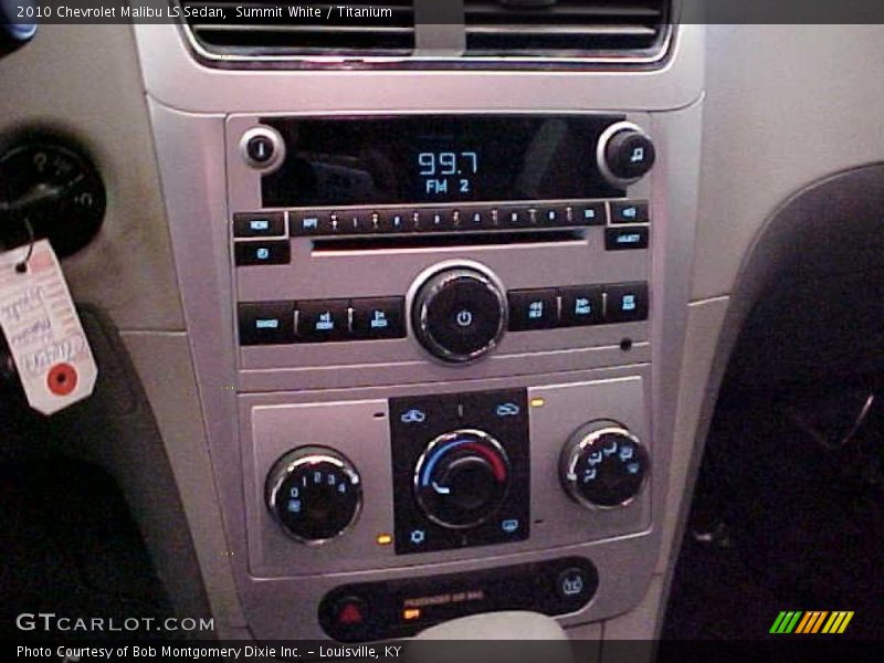 Summit White / Titanium 2010 Chevrolet Malibu LS Sedan