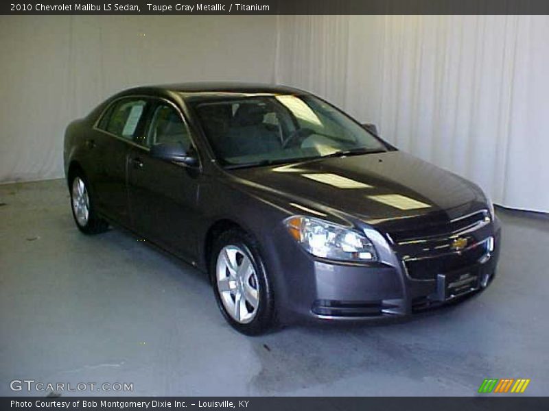 Taupe Gray Metallic / Titanium 2010 Chevrolet Malibu LS Sedan