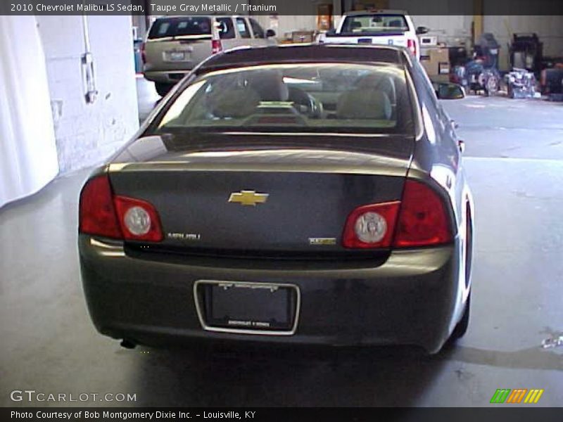 Taupe Gray Metallic / Titanium 2010 Chevrolet Malibu LS Sedan